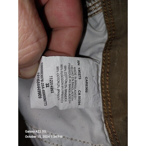 Wrangler Cargo Shorts 32 Tan Relaxed Fit - Picture 5 of 6
